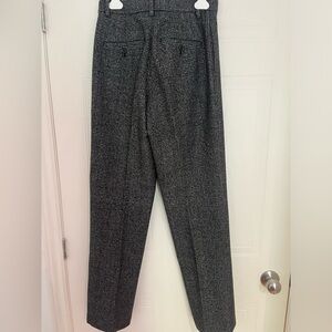 UNIQLO IDLF wool blend grey plaid pants